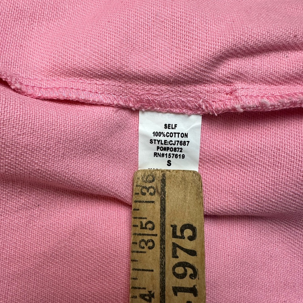 MollyGreen Pink FringeWestern CowgirlJacket Y2K RodeoFringe UtilityJacket Small - Picture 11 of 12